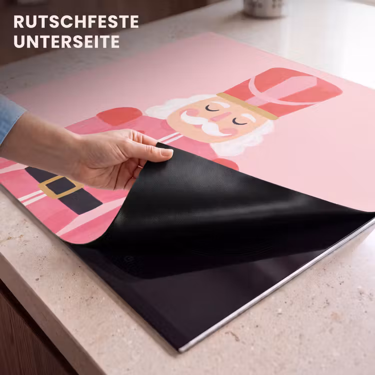 Herdabdeckplatte - Nussknacker – rosa Illustration — 9