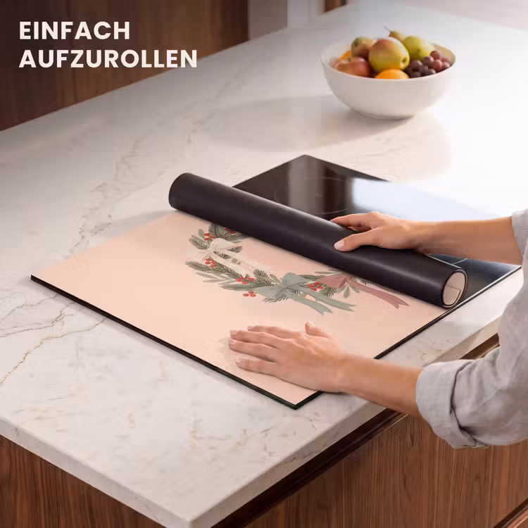 Herdabdeckplatte - Weihnachtskranz – Schleifen – Weihnachten — 7