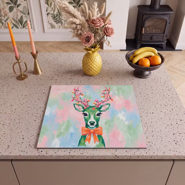 Herdabdeckplatte - Hirsch – Weihnachten – Tiere — 2