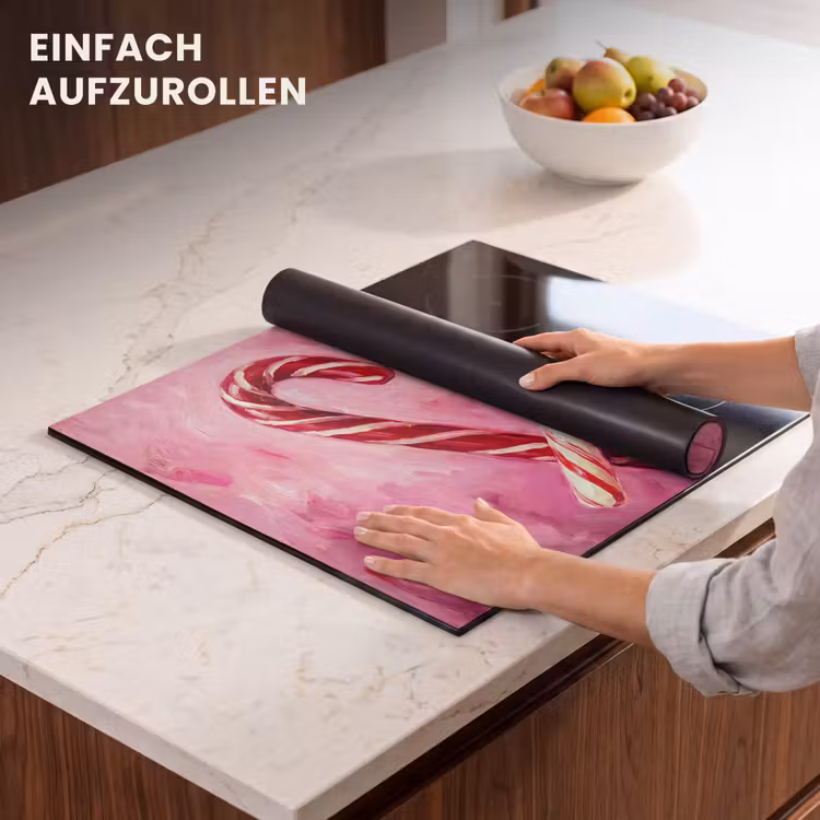 Herdabdeckplatte - Süßigkeiten – Herz – Rosa — 7