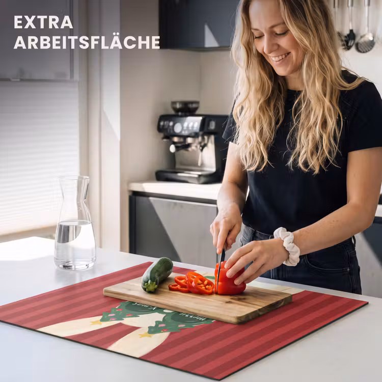Herdabdeckplatte - Kaninchen – Weihnachten – Tiere — 4