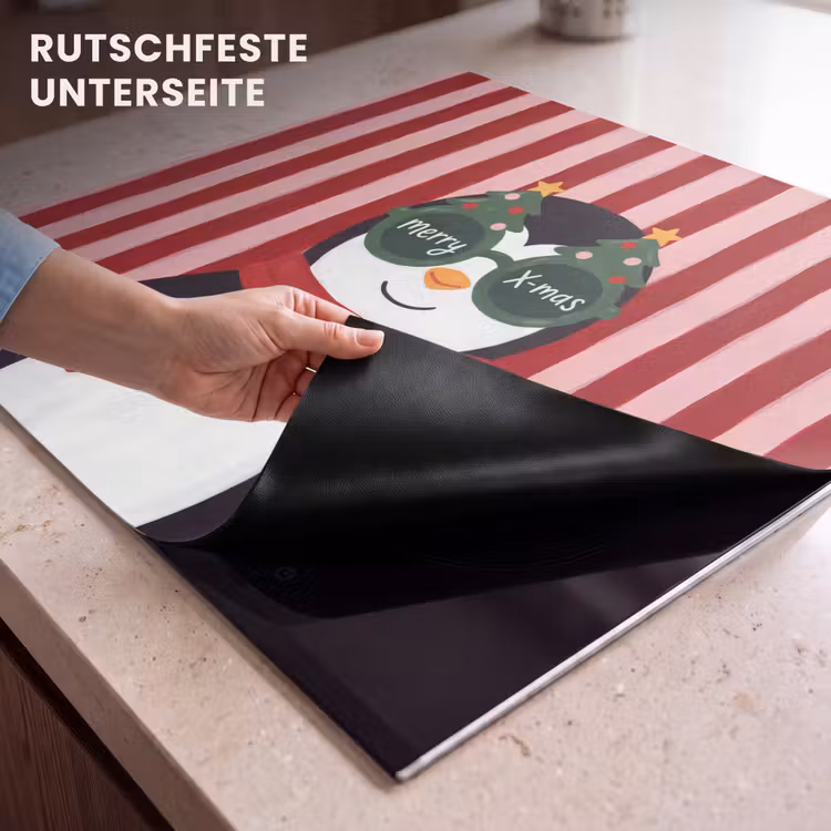 Herdabdeckplatte - Pinguin – Weihnachten – Illustration — 9
