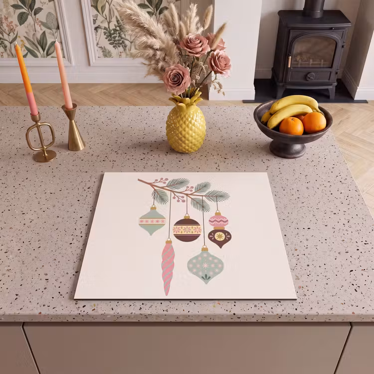 Herdabdeckplatte - Weihnachten – Christbaumschmuck – Zweig — 2