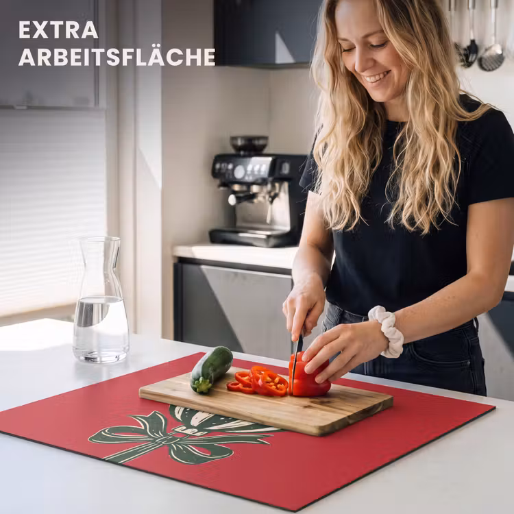 Herdabdeckplatte - Weihnachtskugel – Weihnachten – Rot — 4