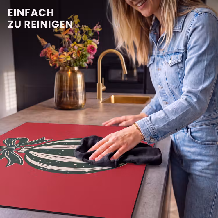 Herdabdeckplatte - Weihnachtskugel – Weihnachten – Rot — 6