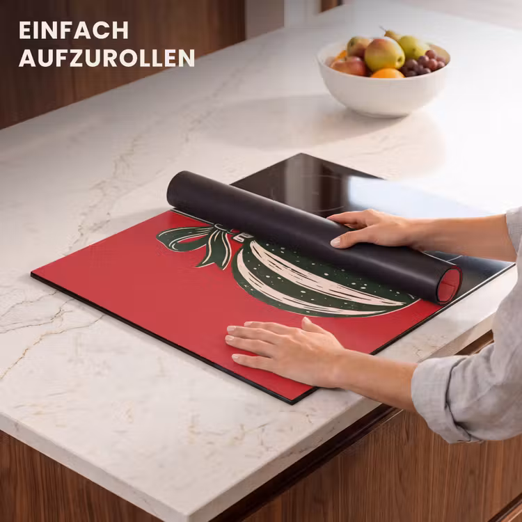 Herdabdeckplatte - Weihnachtskugel – Weihnachten – Rot — 7