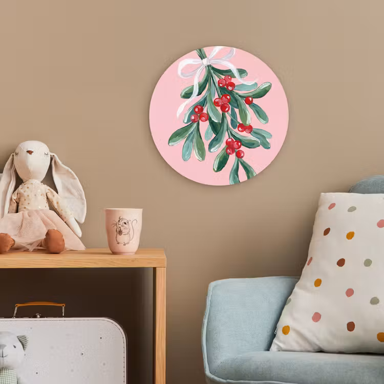 Forexbild Rund - Pflanze – Weihnachten – Rosa — 5