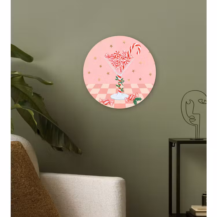 Forexbild Rund - Süßigkeiten – Glas – Rosa — 3