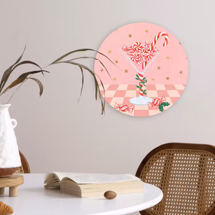 Forexbild Rund - Süßigkeiten – Glas – Rosa — 4