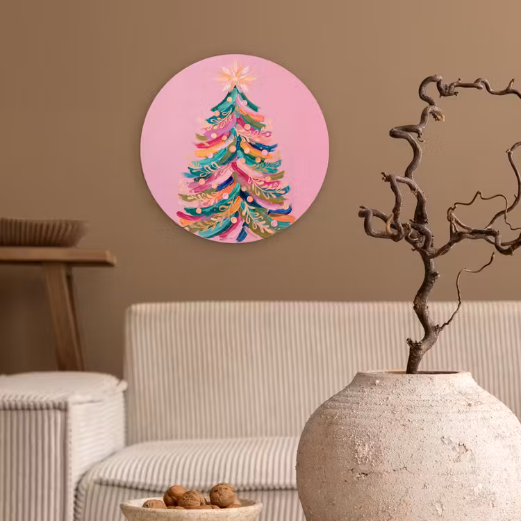 Forexbild Rund - Weihnachtsbaum – Abstrakt – Bunt — 2