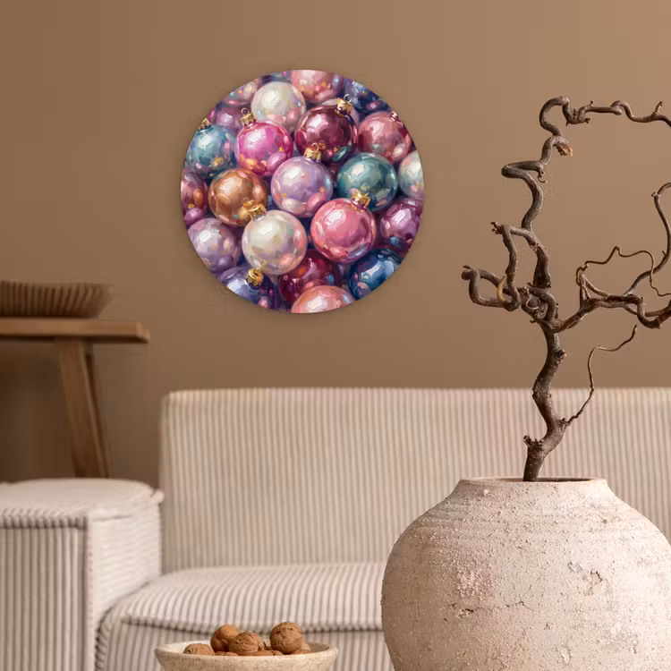 Forexbild Rund - Weihnachtsdekoration – Bunt – Festlich — 2