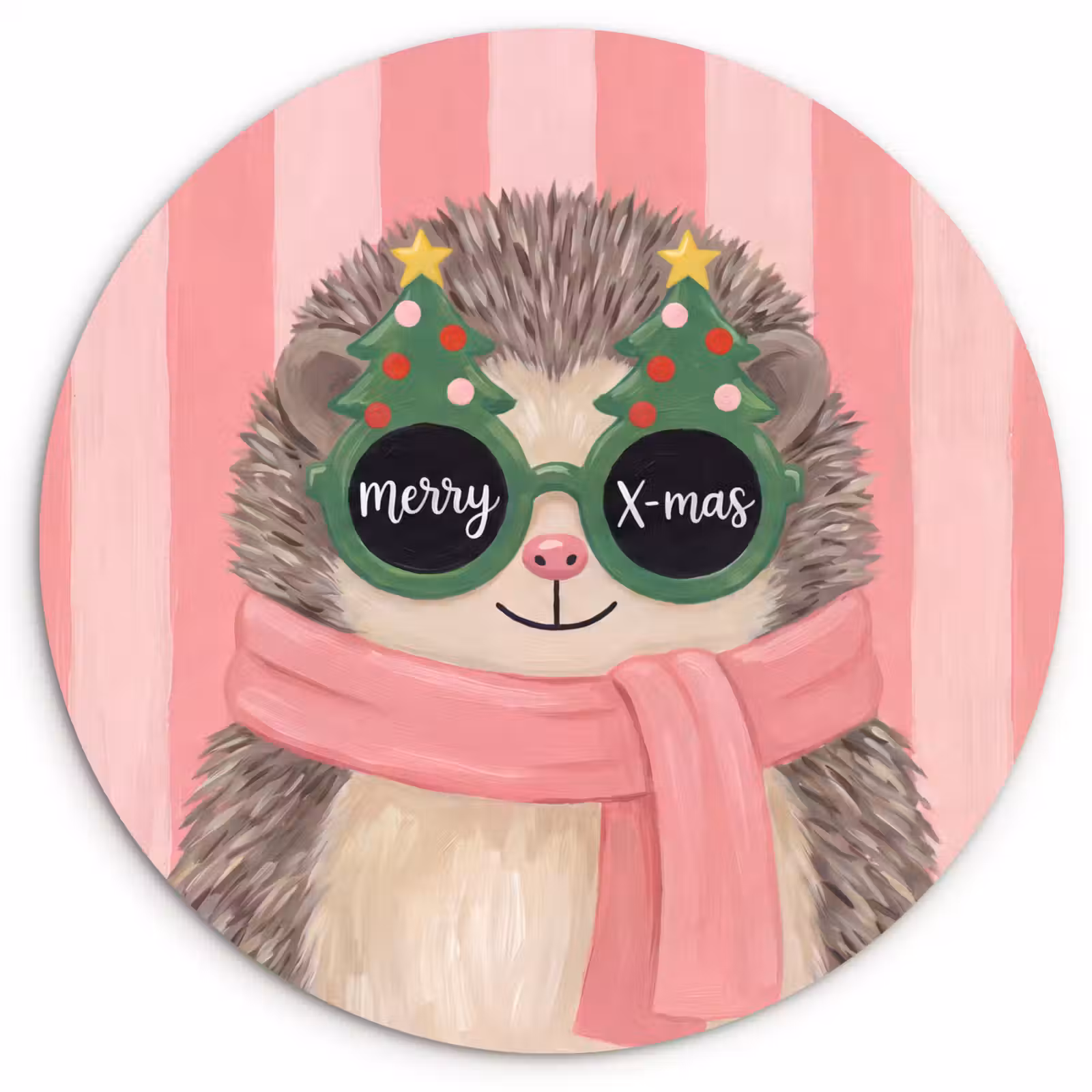 Forexbild Rund - Igel – Weihnachten – Illustration — 1