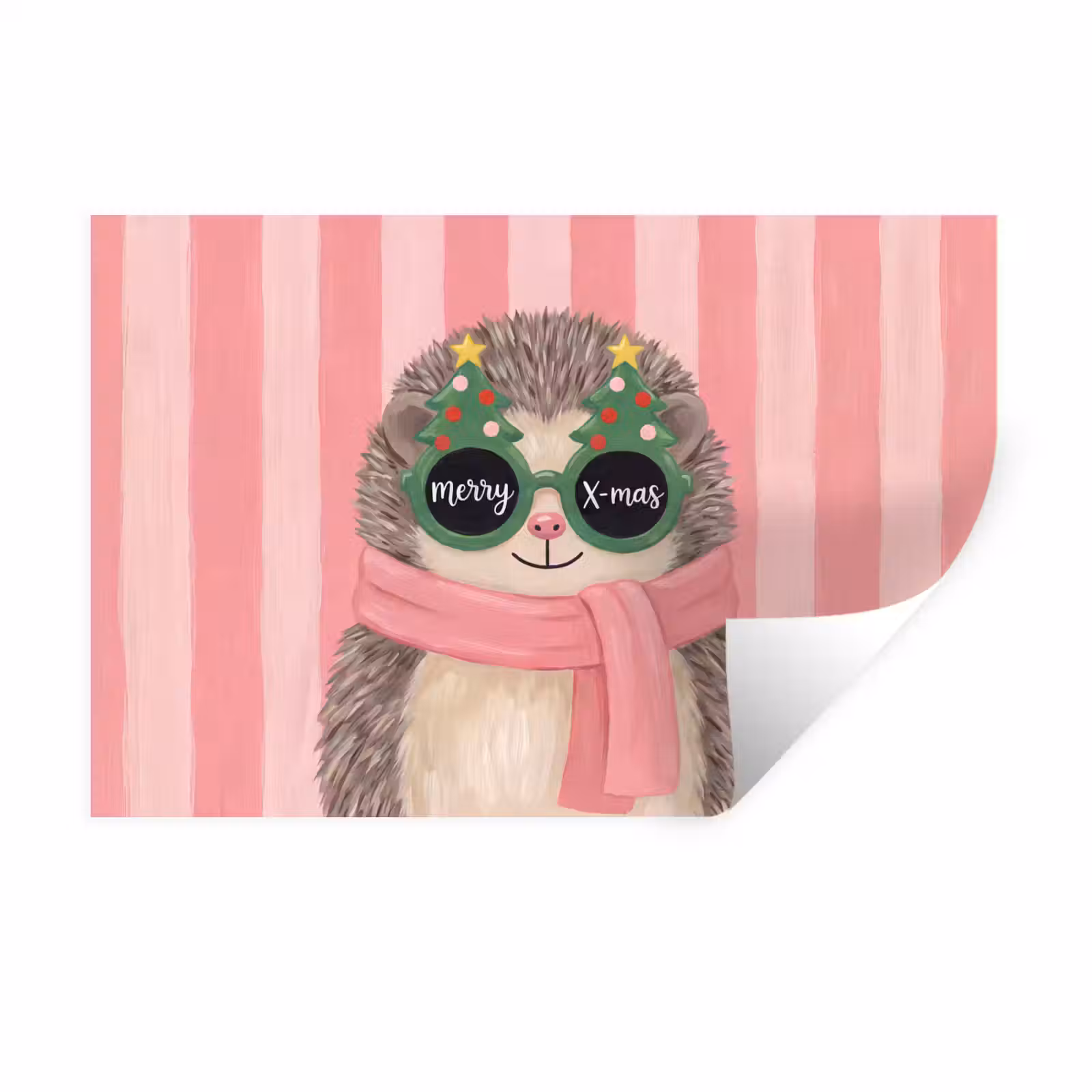 Wandtattoo – Igel – Weihnachten – Illustration — 1