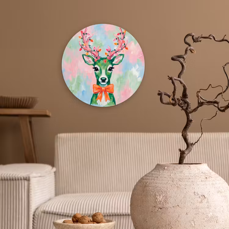 Forexbild Rund - Hirsch – Weihnachten – Tiere — 2
