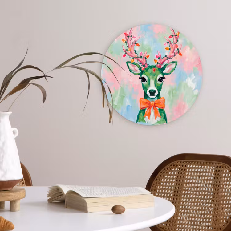 Forexbild Rund - Hirsch – Weihnachten – Tiere — 4