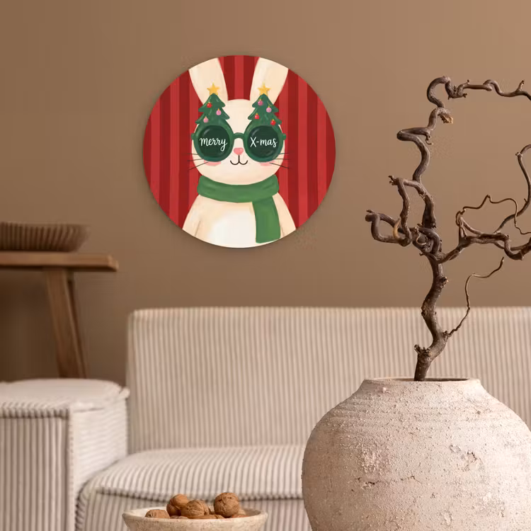 Forexbild Rund - Kaninchen – Weihnachten – Tiere — 2