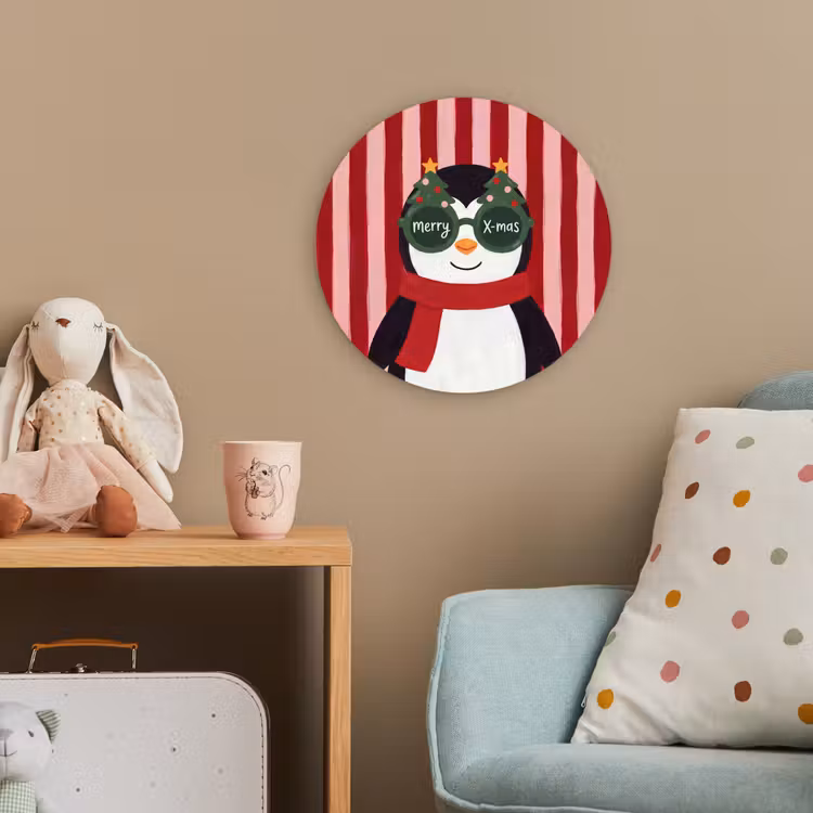 Forexbild Rund - Pinguin – Weihnachten – Illustration — 5