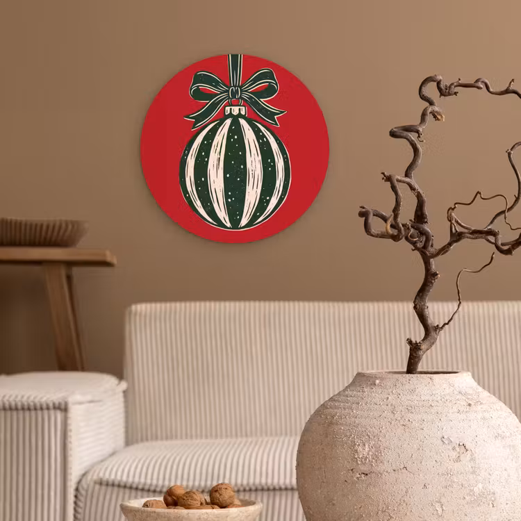 Forexbild Rund - Weihnachtskugel – Weihnachten – Rot — 2