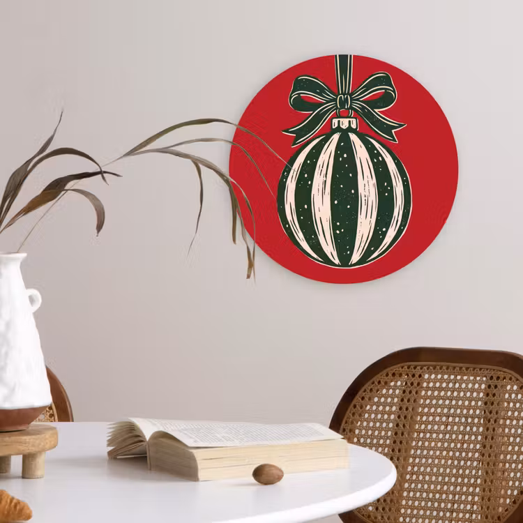 Forexbild Rund - Weihnachtskugel – Weihnachten – Rot — 4