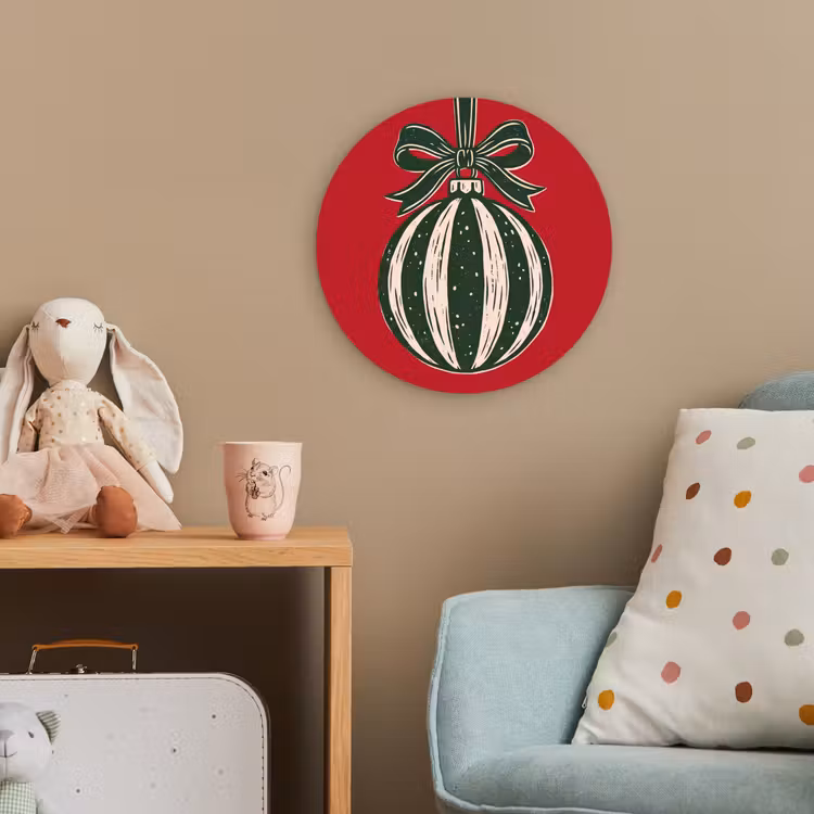 Forexbild Rund - Weihnachtskugel – Weihnachten – Rot — 5