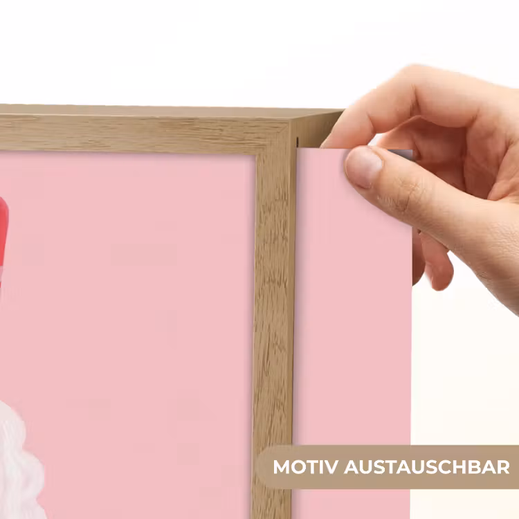 Nachtlicht Kinder - Nussknacker – rosa Illustration — 5