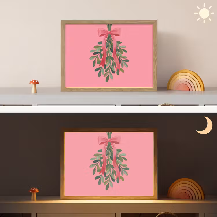 Nachtlicht Kinder - Pflanze – Band – Rosa — 6