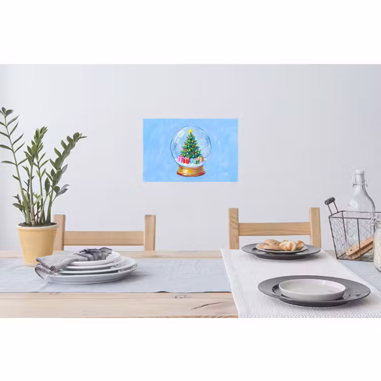 Wandtattoo – Schneekugel – Weihnachten – Geschenke — 4