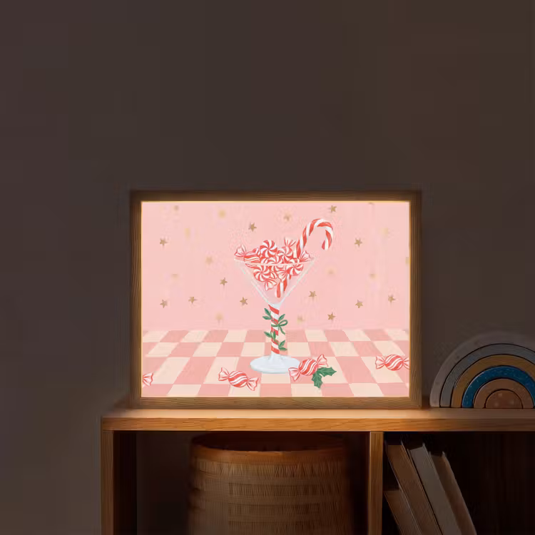 Nachtlicht Kinder - Süßigkeiten – Glas – Rosa — 2