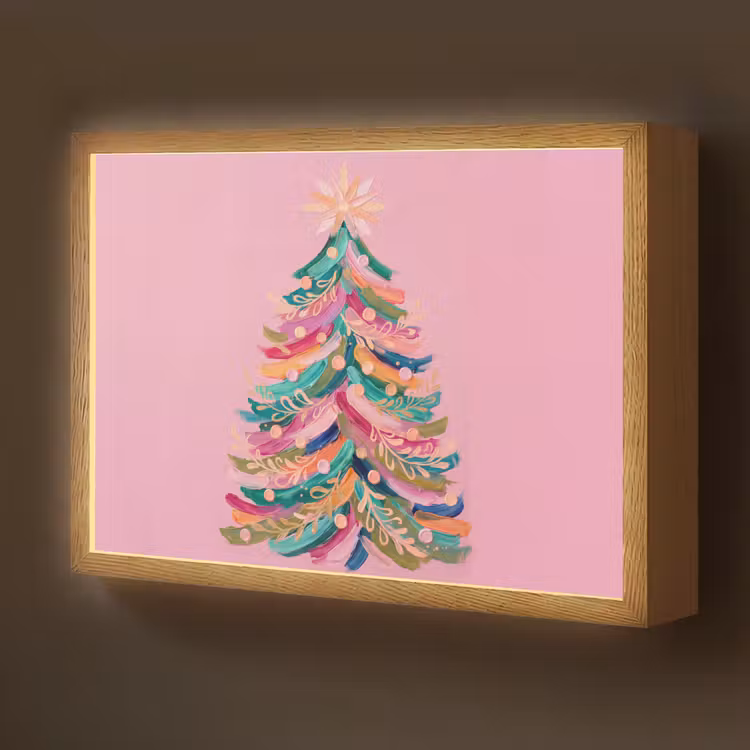 Nachtlicht Kinder - Weihnachtsbaum – Abstrakt – Bunt — 1