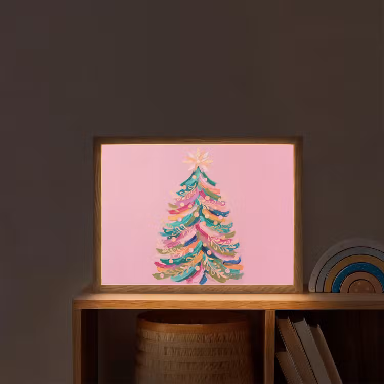 Nachtlicht Kinder - Weihnachtsbaum – Abstrakt – Bunt — 2