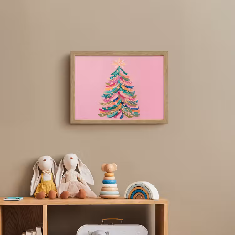 Nachtlicht Kinder - Weihnachtsbaum – Abstrakt – Bunt — 3