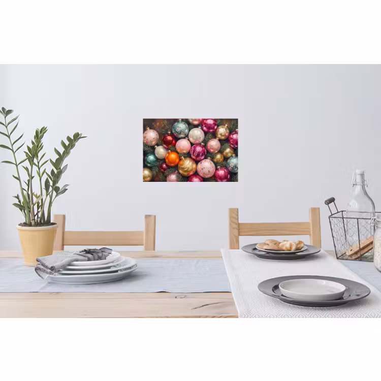 Wandtattoo – Weihnachtskugeln – Bunt – Festlich — 4
