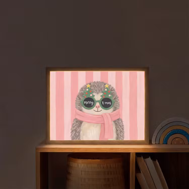 Nachtlicht Kinder - Igel – Weihnachten – Illustration — 2