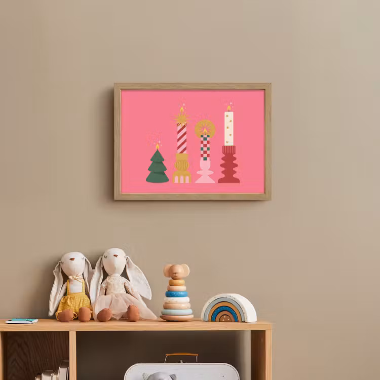 Nachtlicht Kinder - Kerzen – Party – Rosa — 3