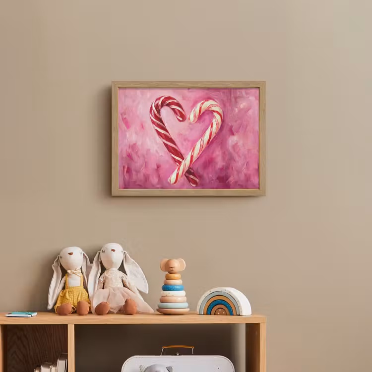 Nachtlicht Kinder - Süßigkeiten – Herz – Rosa — 3