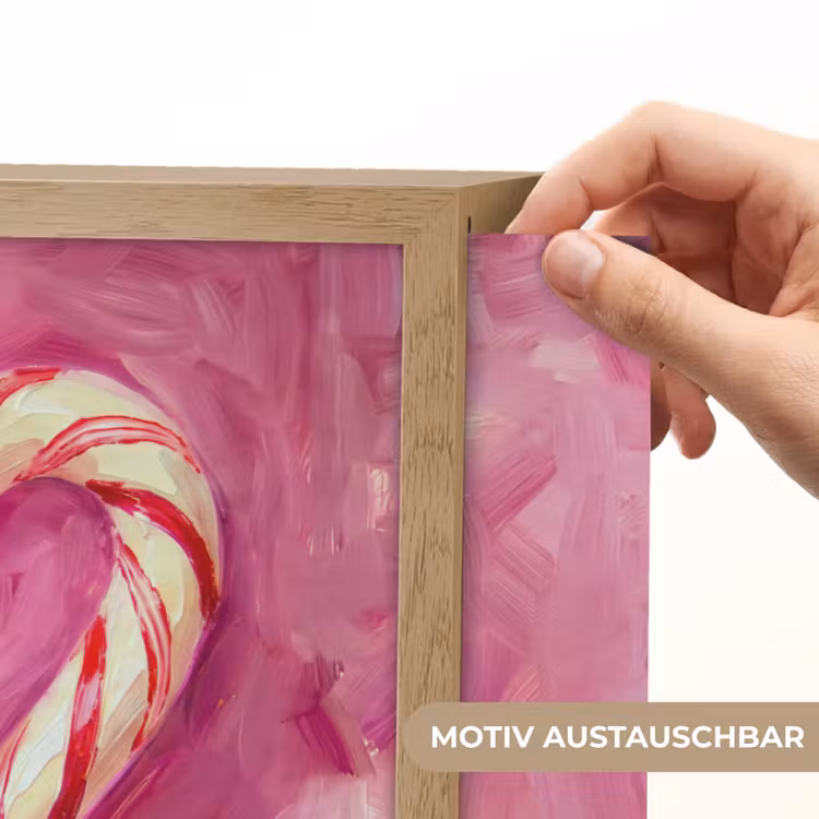 Nachtlicht Kinder - Süßigkeiten – Herz – Rosa — 5