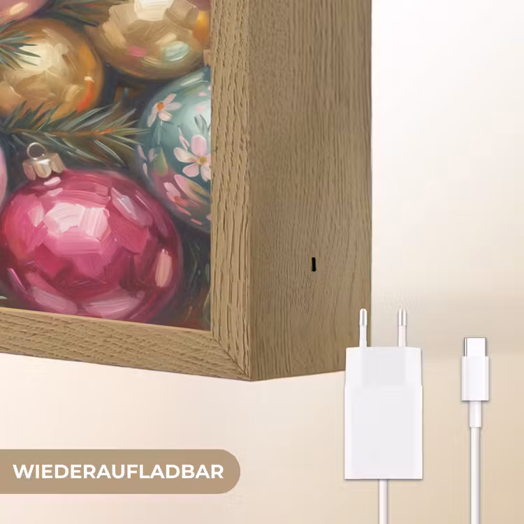 Nachtlicht Kinder - Weihnachtskugeln – Bunt – Festlich — 9