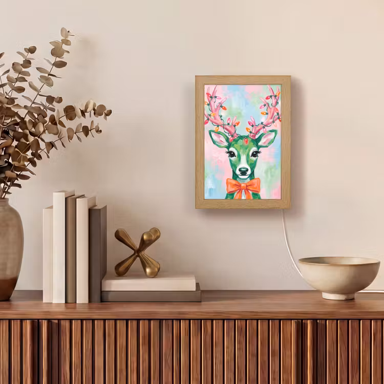 Personalisierte Lightbox - Hirsch – Weihnachten – Tiere — 4