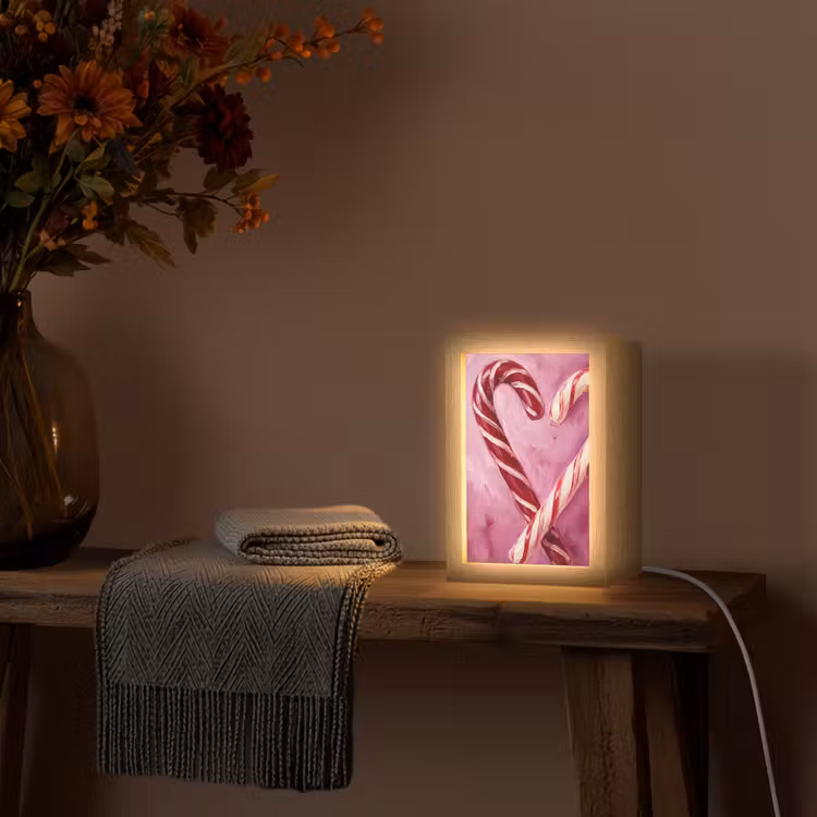 Personalisierte Lightbox - Süßigkeiten – Herz – Rosa — 3
