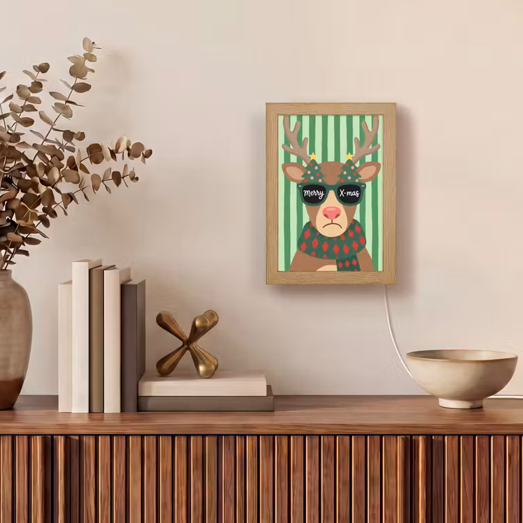 Personalisierte Lightbox - Rentier – Weihnachten – Illustration — 4
