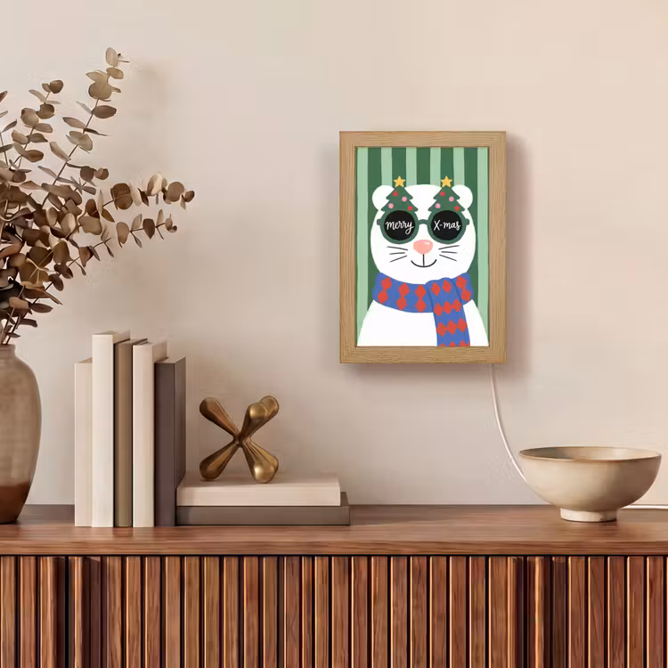 Personalisierte Lightbox - Tier – Winter – Cartoon — 4