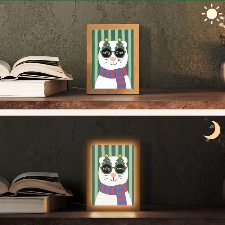 Personalisierte Lightbox - Tier – Winter – Cartoon — 5
