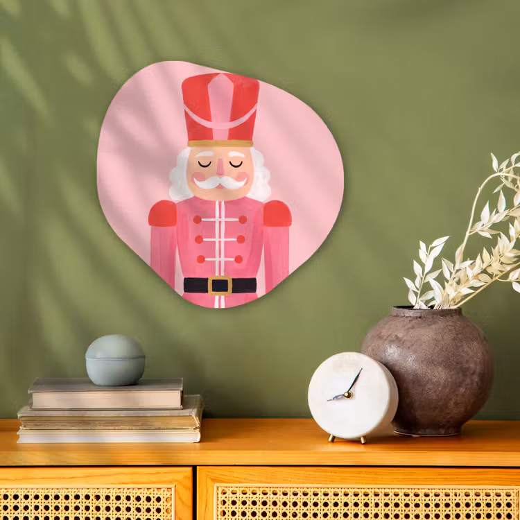 Forexbild Organische Form - Nussknacker – rosa Illustration — 2