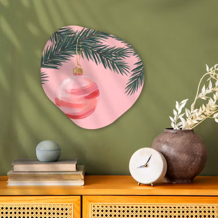 Forexbild Organische Form - Weihnachtskugel – Rosa – Weihnachten — 2