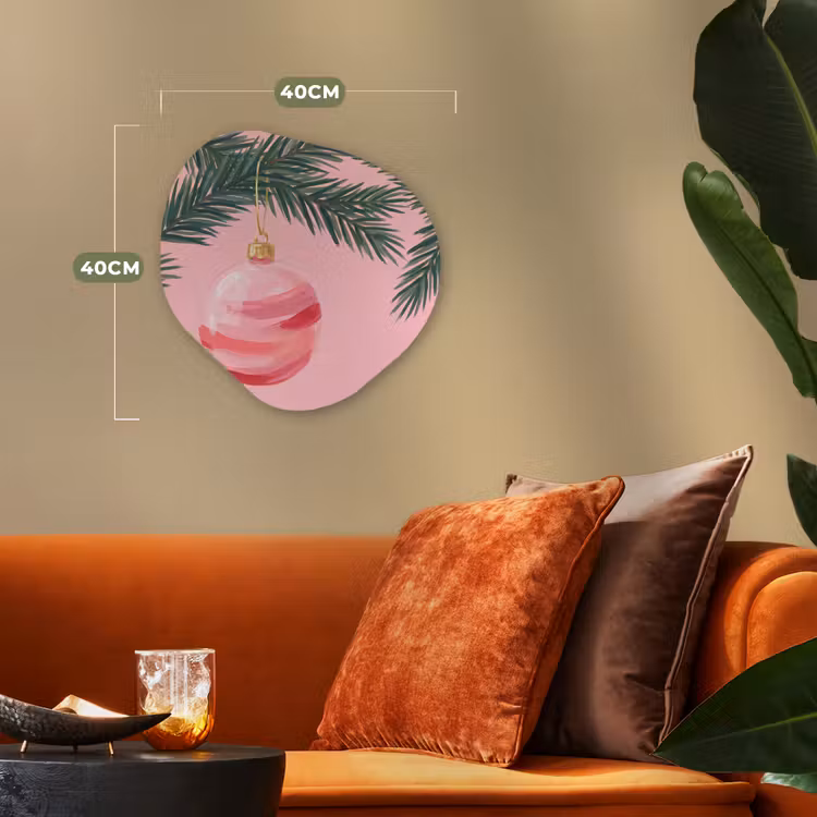 Forexbild Organische Form - Weihnachtskugel – Rosa – Weihnachten — 4