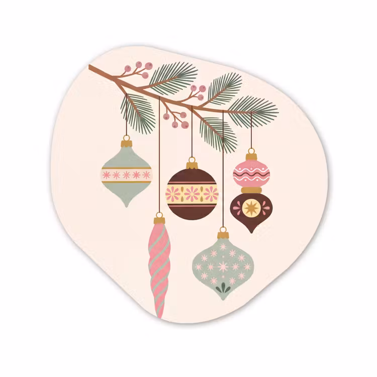 Forexbild Organische Form - Weihnachten – Christbaumschmuck – Zweig — 1