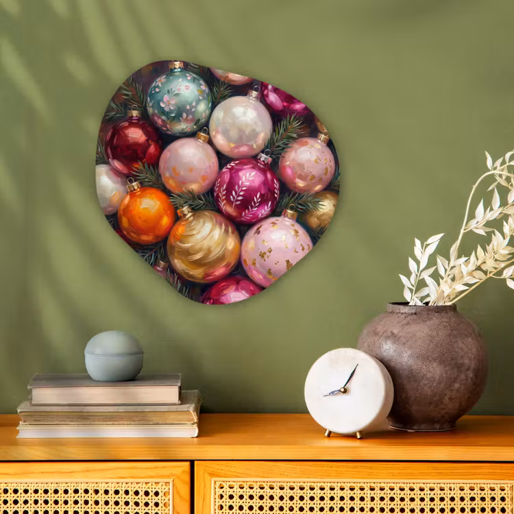 Forexbild Organische Form - Weihnachtskugeln – Bunt – Festlich — 2