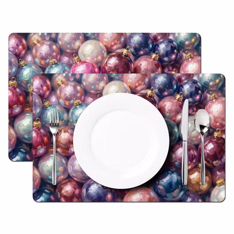 Tischset - 6 Stück - Weihnachtsdekoration – Bunt – Festlich — 2