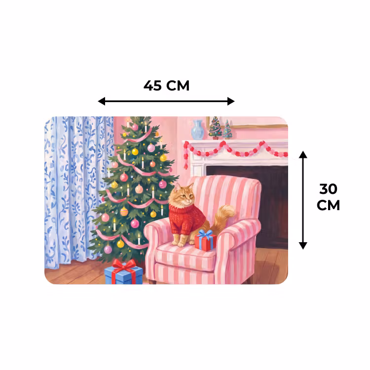 Tischset - 6 Stück - Katze – Weihnachten – Inneneinrichtung — 3