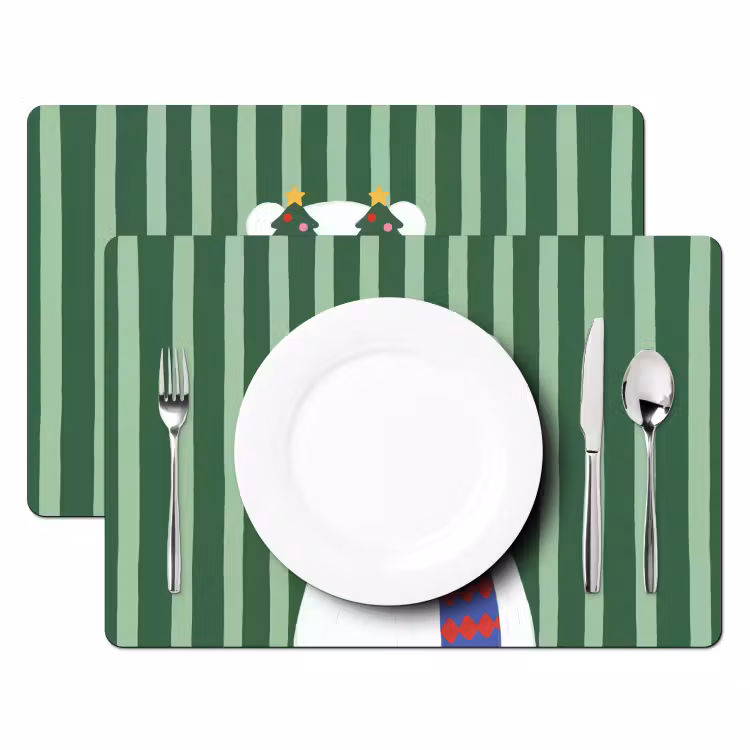 Tischset - 6 Stück - Tier – Winter – Cartoon — 2